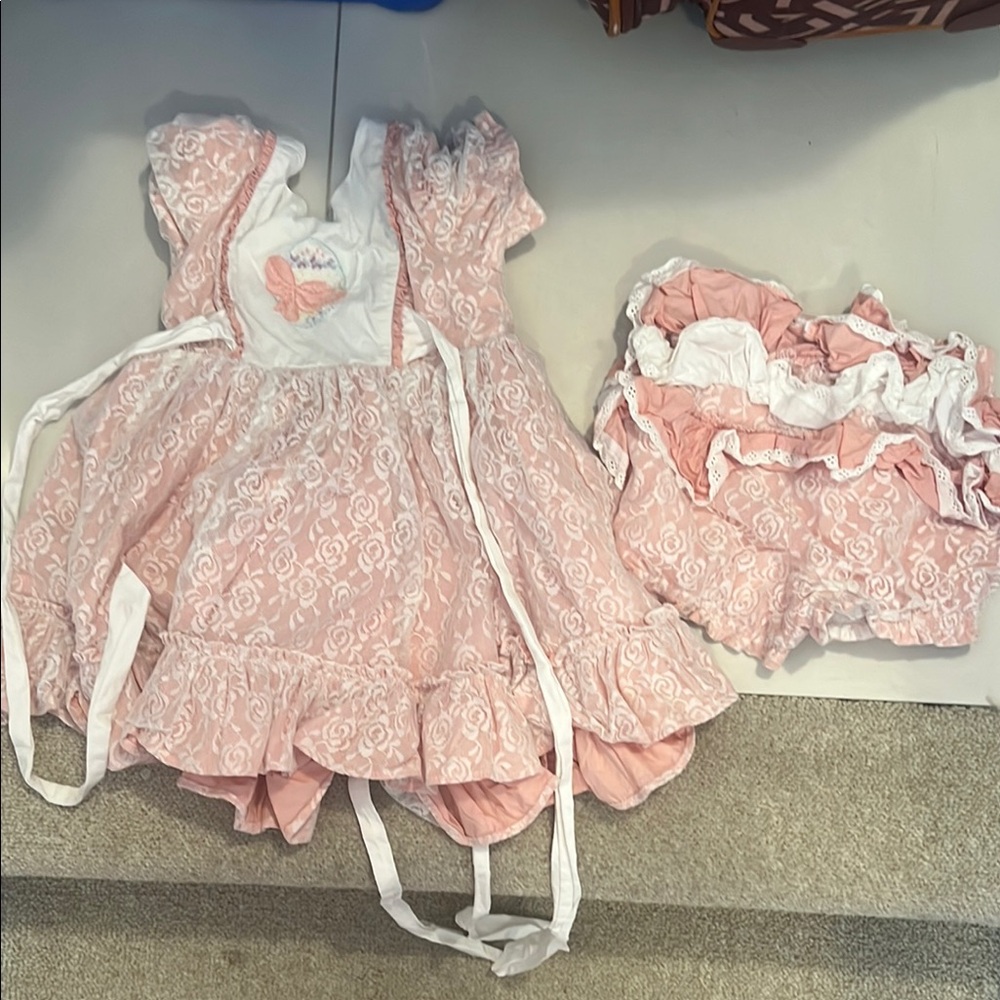 MIA Pink Floral Kids Formal Dress